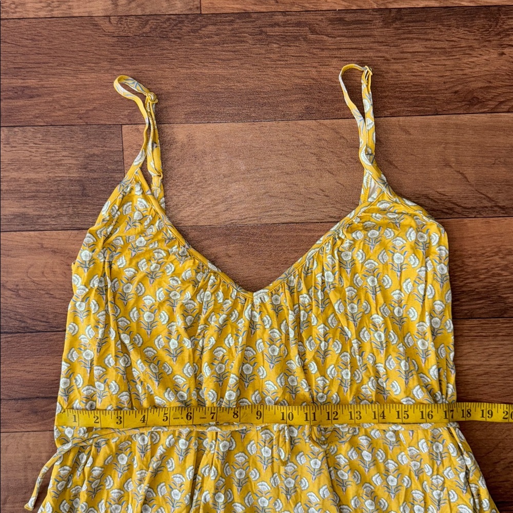 Boden Size US 12R Strappy Jersey Dress In Poppy Geo Dainty Floral Print Mini Lux - Picture 9 of 11